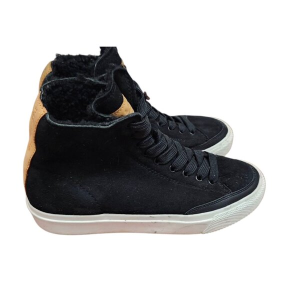 rag & bone Shearling High-Top Sneakers Size EU 38/US 7.5 - Picture 2 of 14